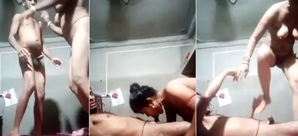 Village Couple Standing Fuck Then Doggy on Floor