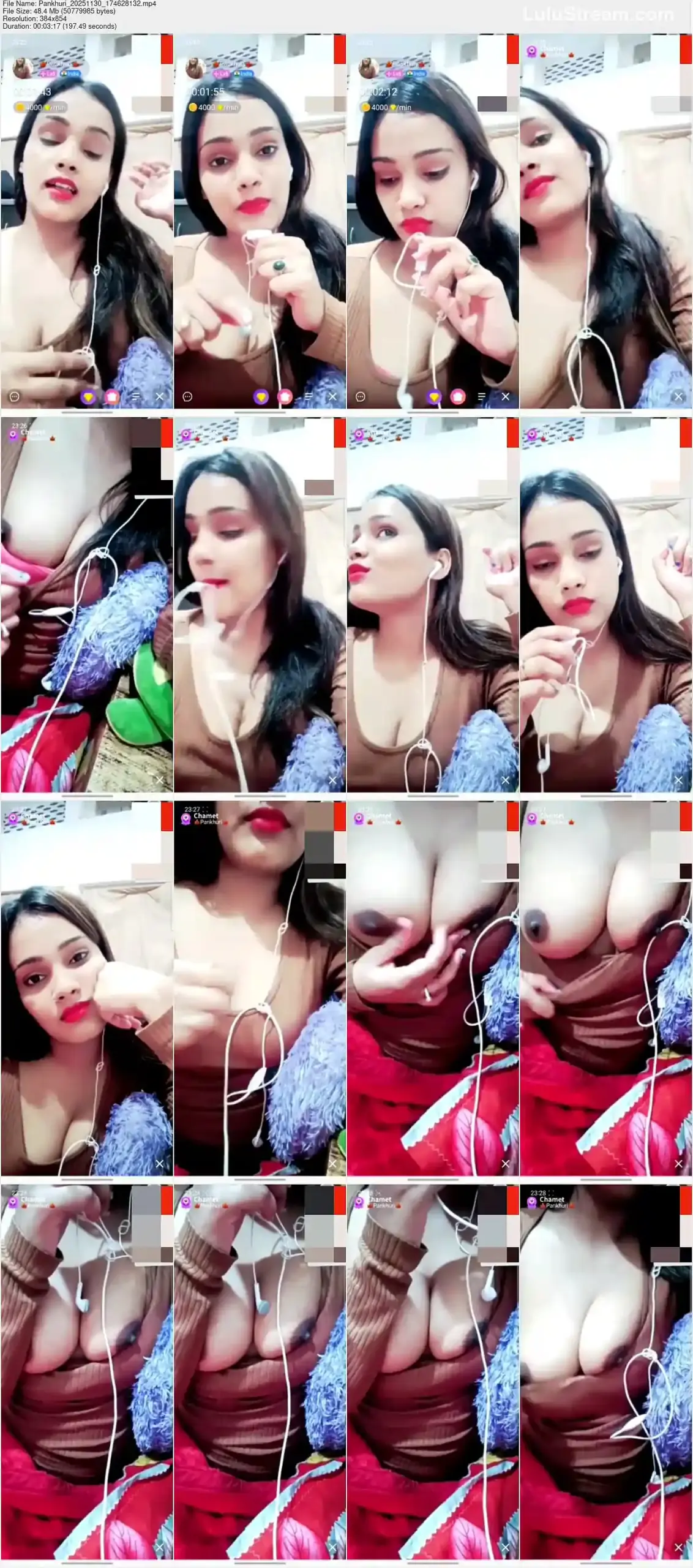 Pankhuri Chamet Private Call Big Boobs Show 30-12-25