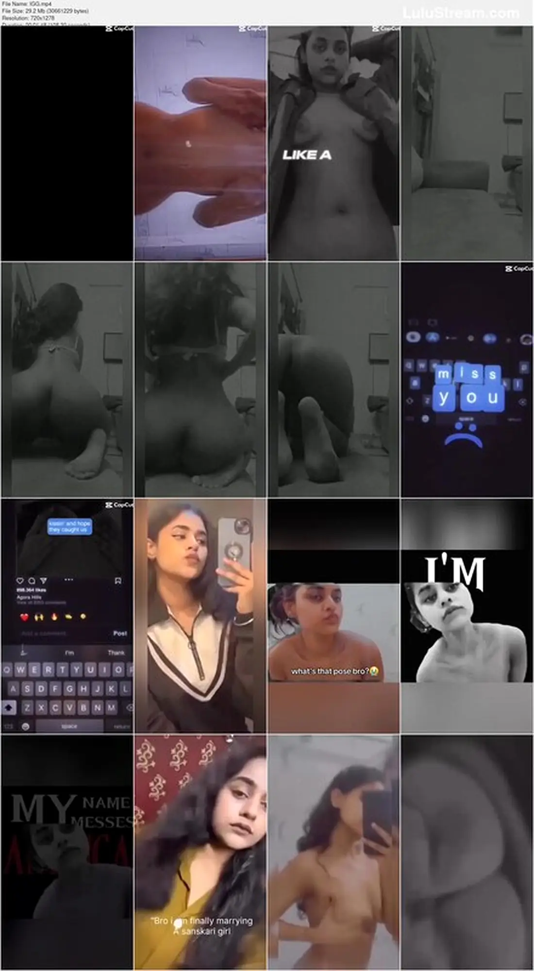 Sexy Indian Girlfriend Showing Her Asshole