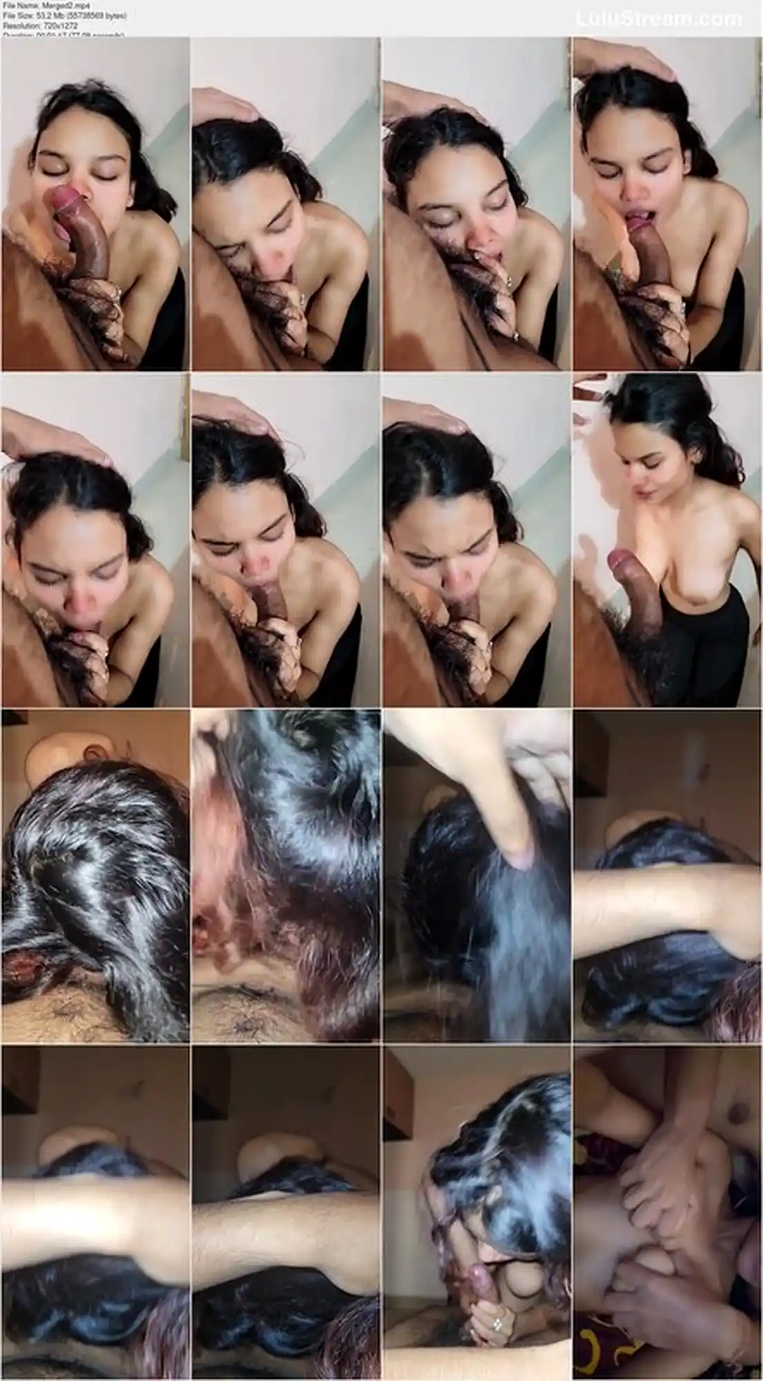 Horny Indian Babe Sucking her BFs Cock