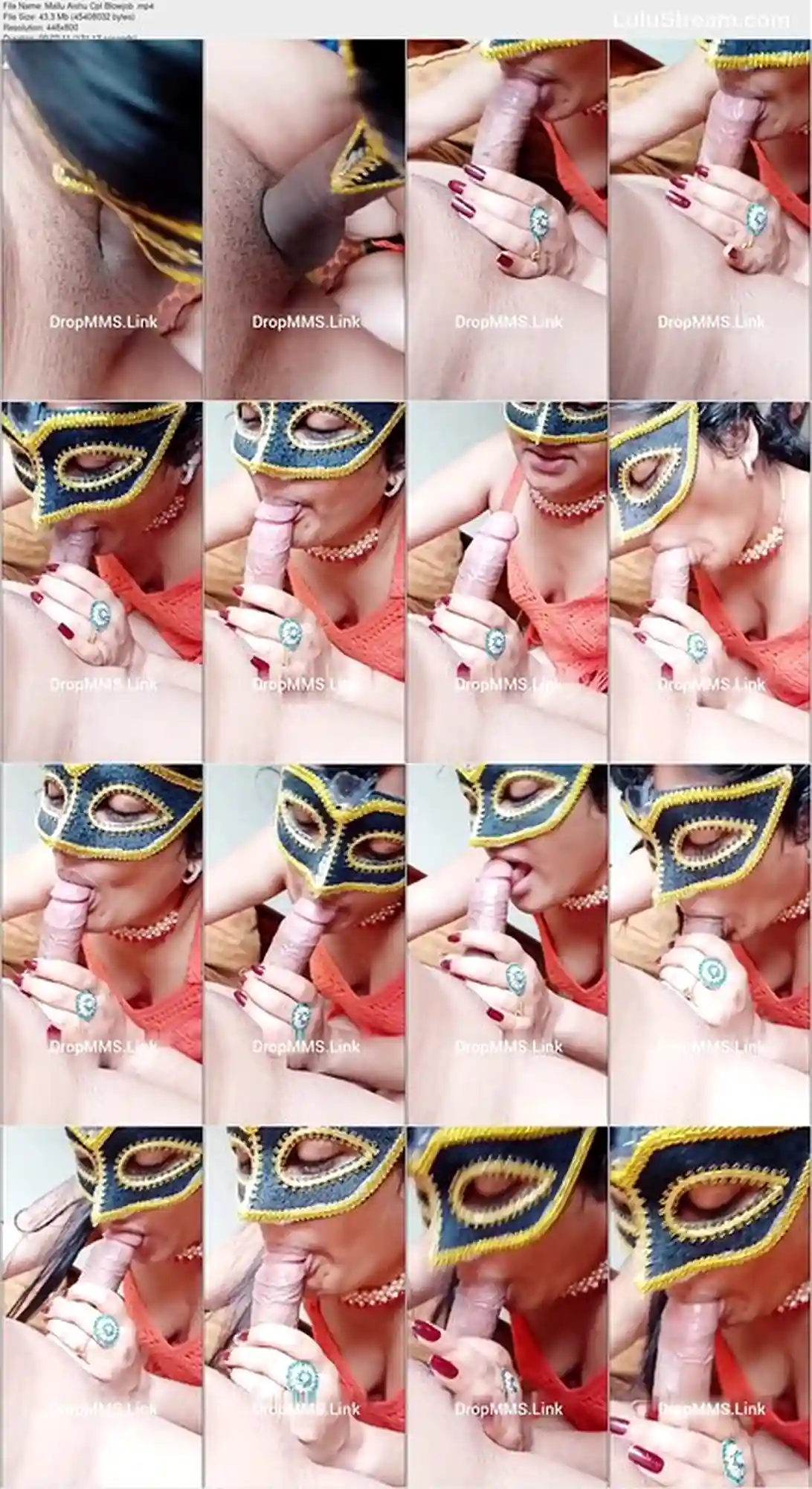 Mallu Aishu Masked Deep Blowjob