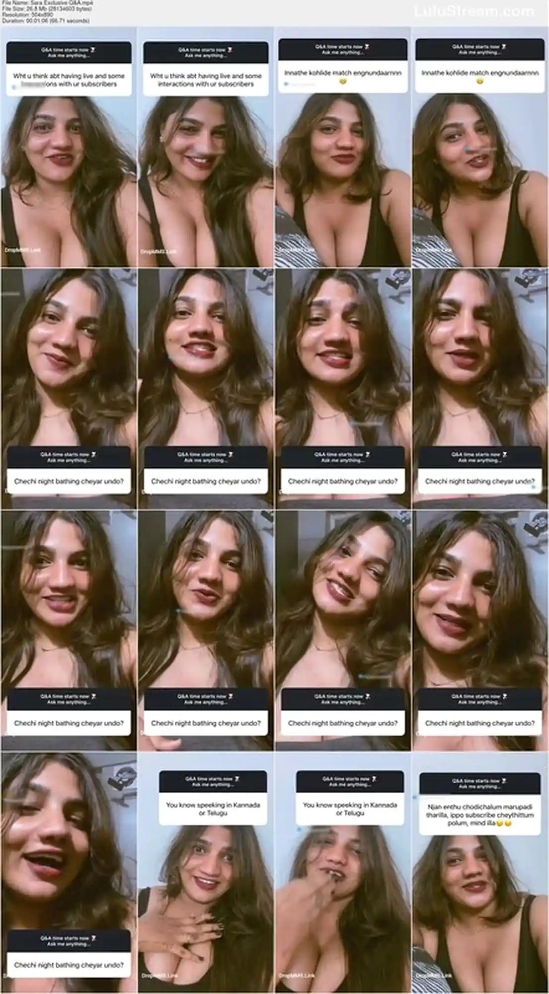 Mallu Insta Fame Sara Teasing in Exclusive Q&A