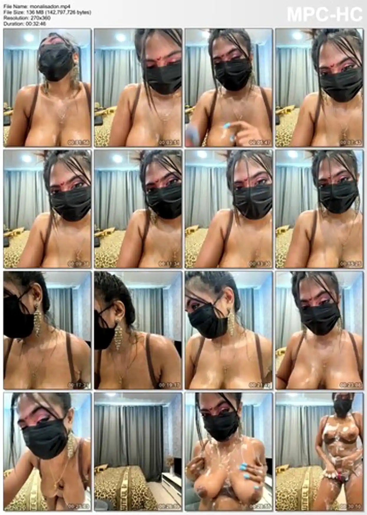 Monolisadon Masked Oiled Boobs Token Show