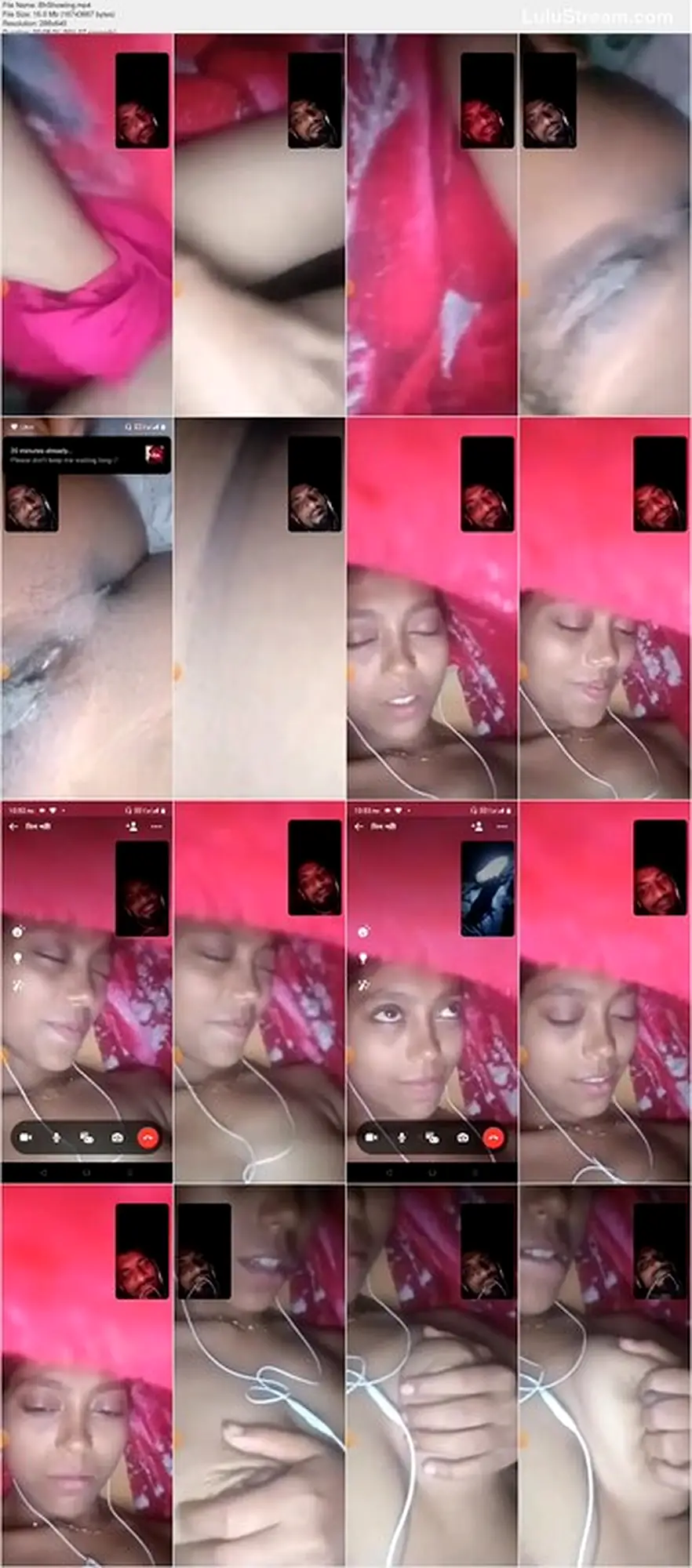 Shy Village Bhabi Touching Boobs on Video Call