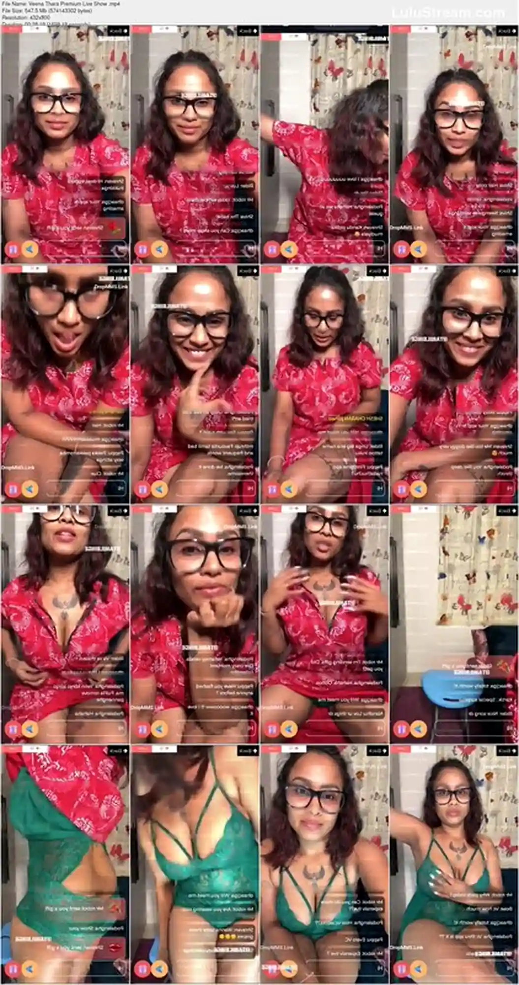 Tamil Fashion Model Veena Thara Premium Lingerie Live Show