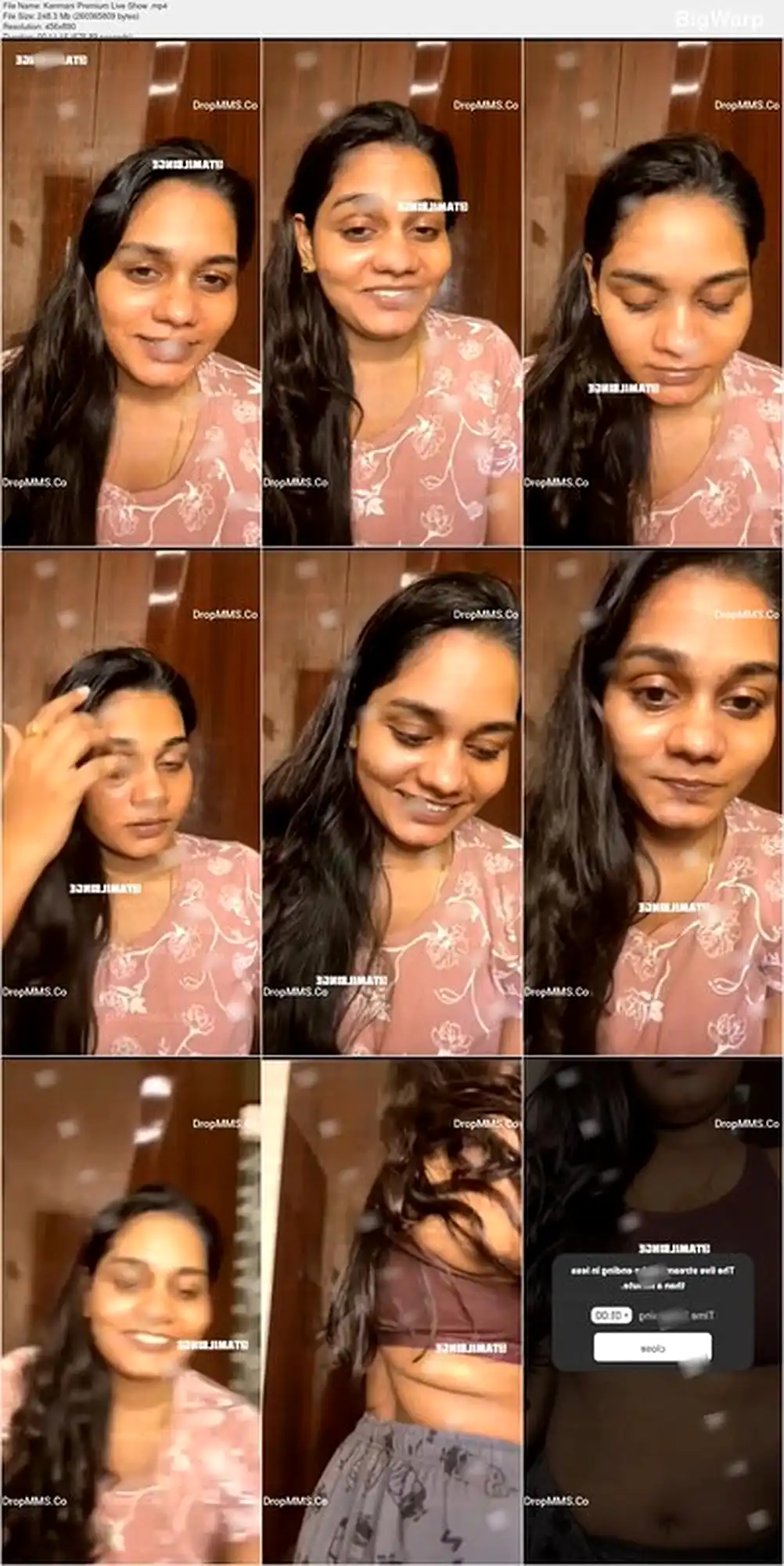 Tamil Insta Fame Kanmani Premium Live Show Teasing with her Big Boobs