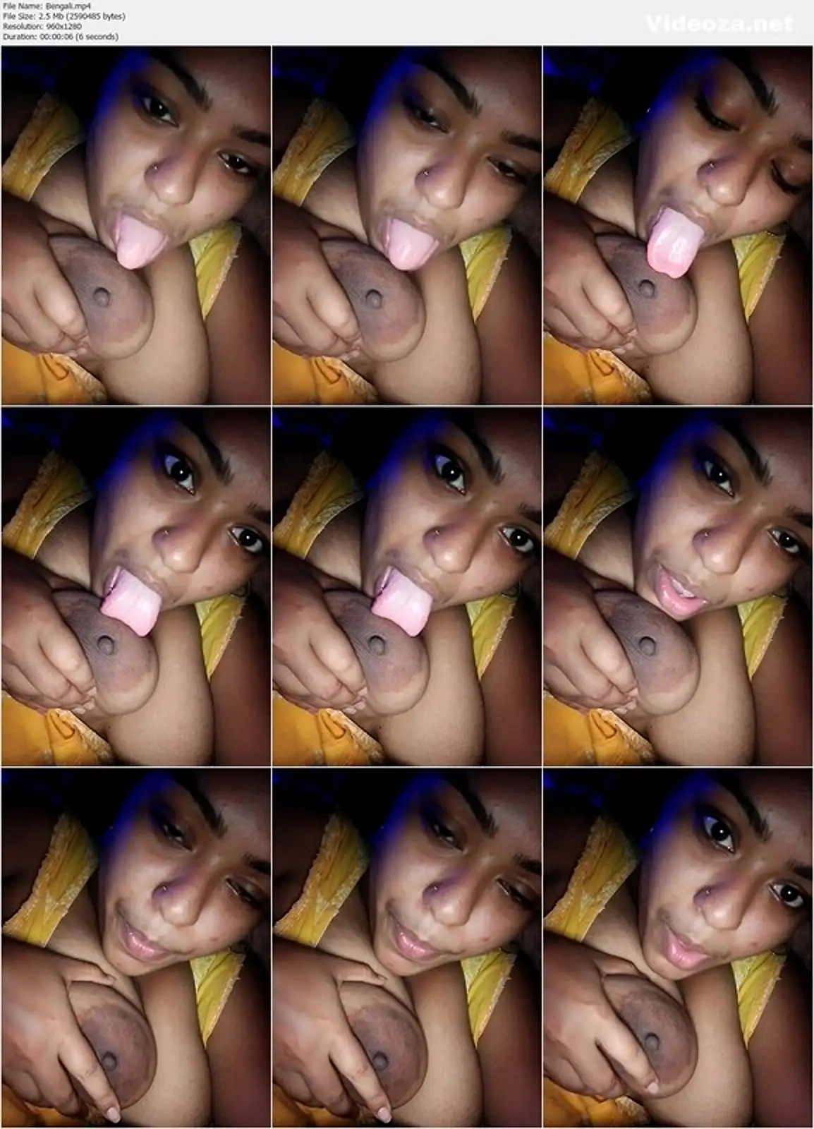 Bengali GF Tongue Licking Boobs