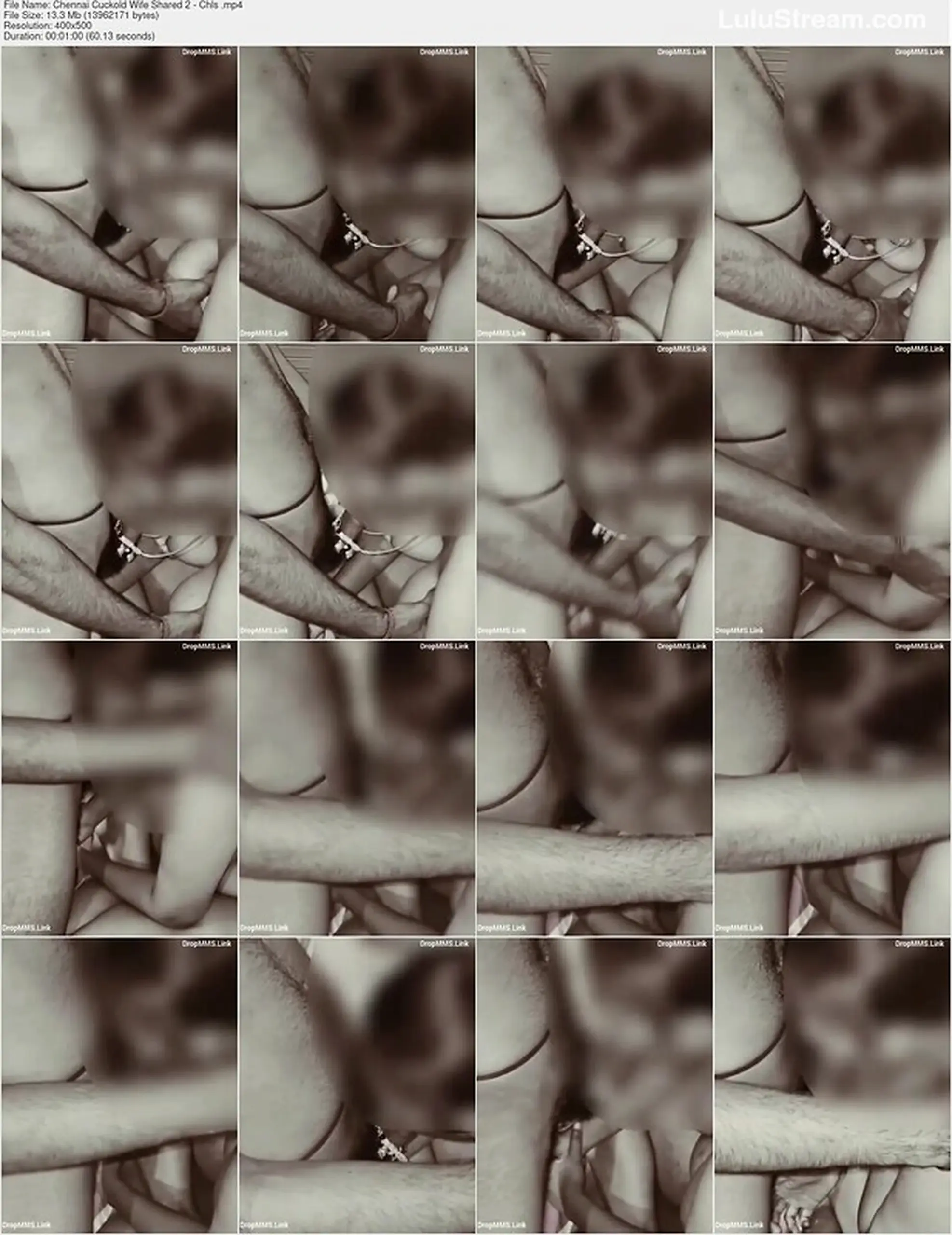 Chennai Cuckold Husband Shares Wife with Stranger Blowjob Boobs Suck