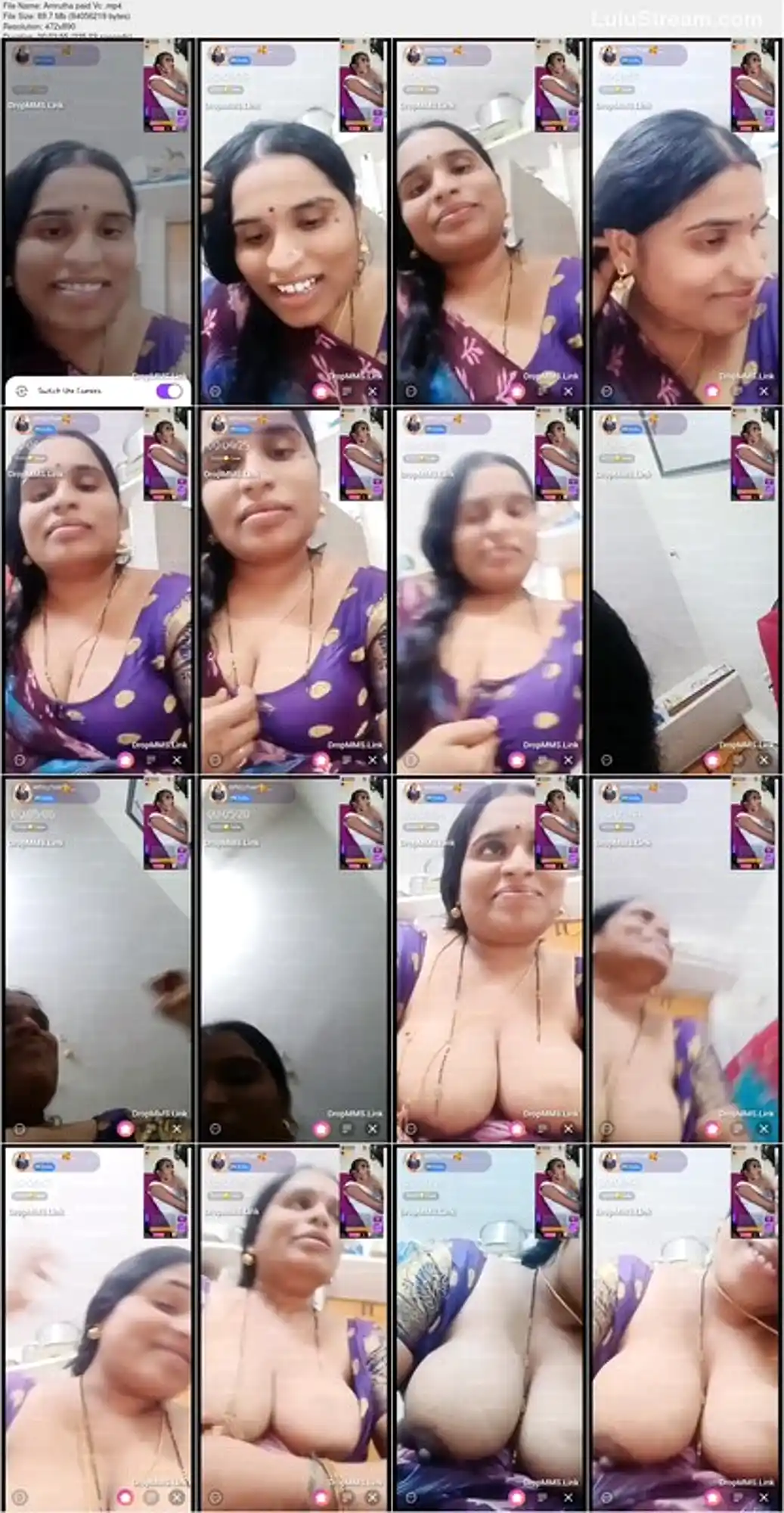 Hot Amrutha Aunty Big Boobs Live Show