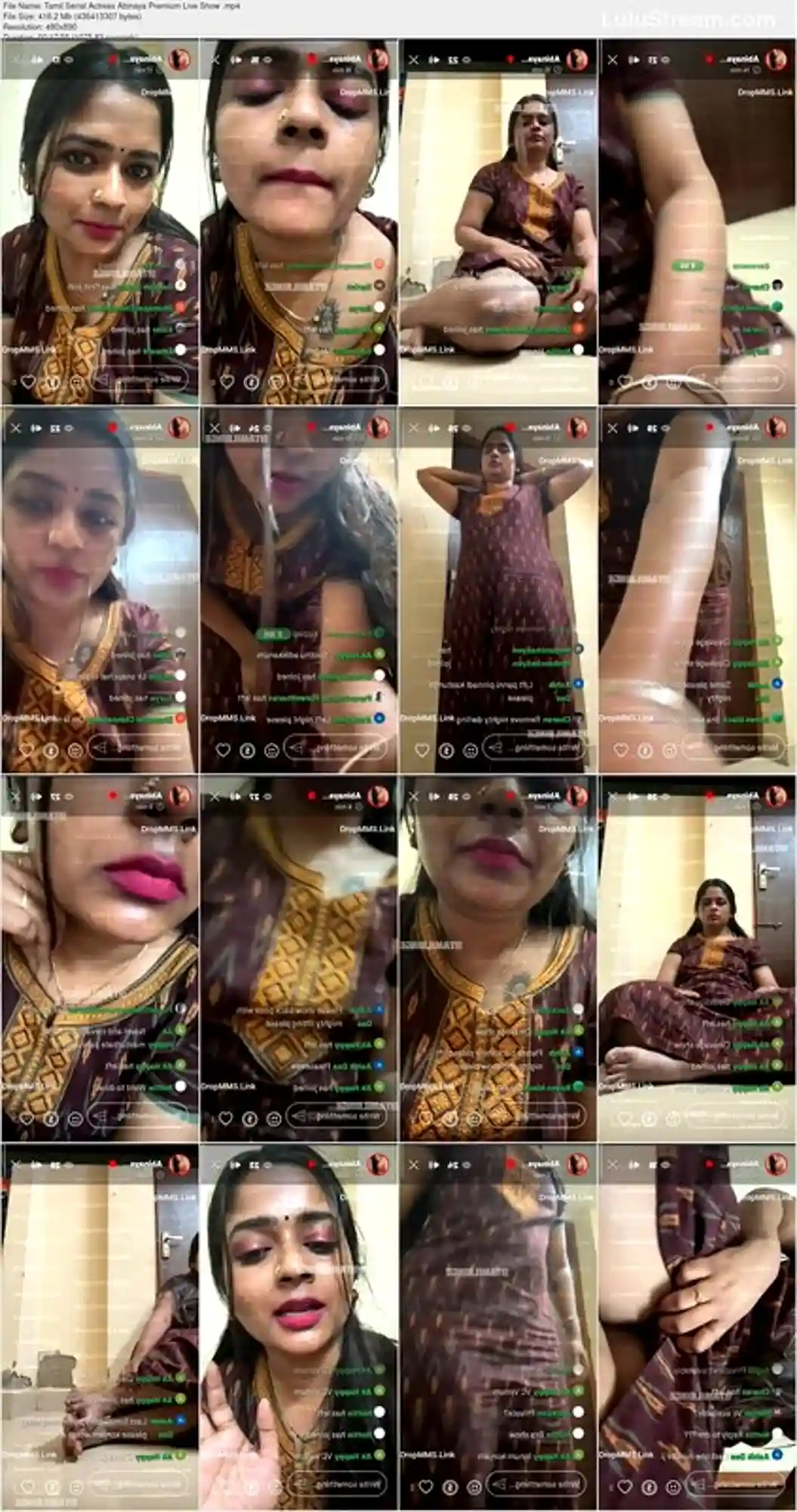 Tamil Serial Actress Abinaya Premium Cleavage Live