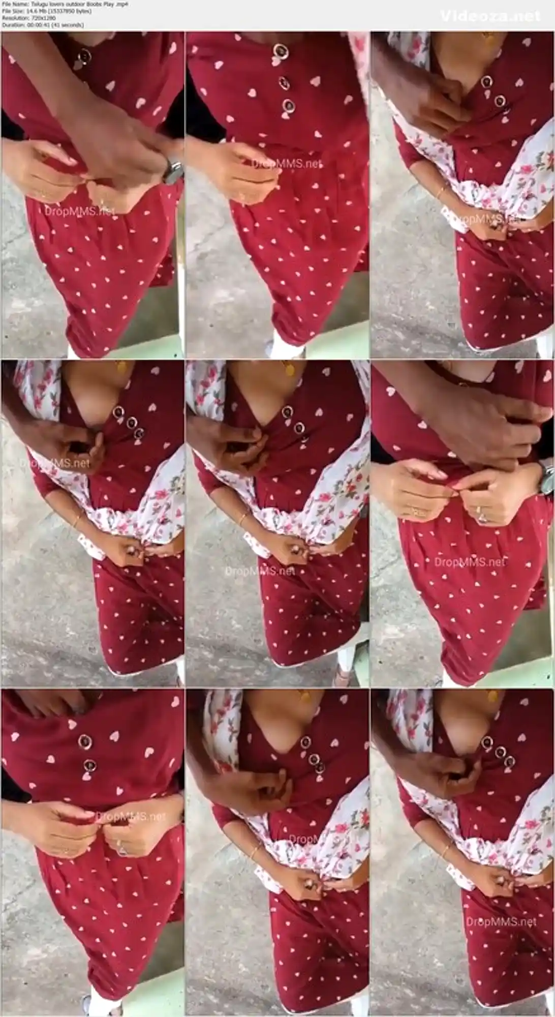Telugu Lovers Outdoor Boob Press